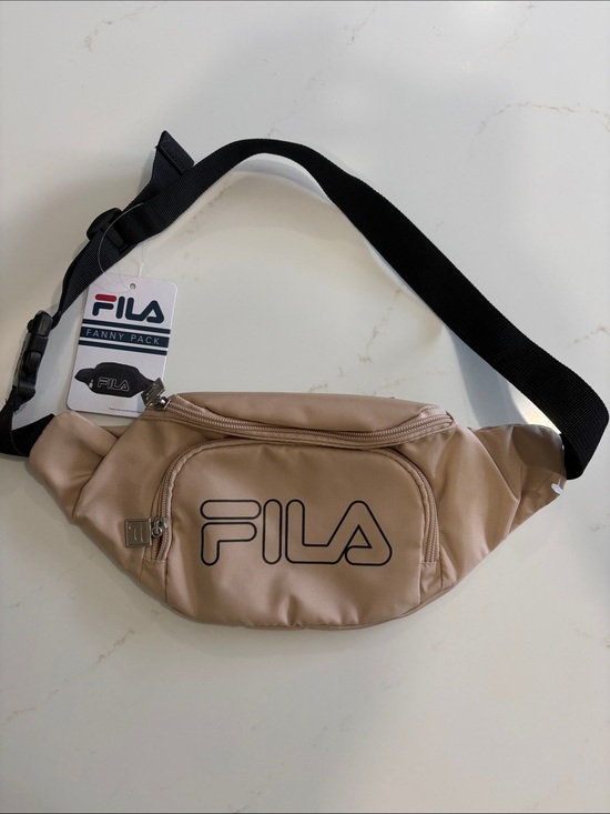 Fila Handbags - FILA Beige Belt Bag with Black Strap